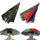 5pc Fishing Caps Head Umbrella Hat Anti-Rain Fishing Anti-Sun Cap Hat(Camo)