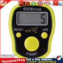 0-99999 LCD Finger Counter LED Luminous Electronic Tally Counter (Yellow) Newly