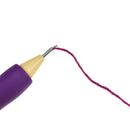 Embroidery Pen Needle Stitches Weaving Tool Sewing Kit Accessory (Purple)