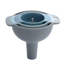 4x Plastic Funnel Small Medium Large Variety Liquid Useful Kitchen Tool Oil U6P9