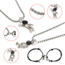 Gifts Pendant Bracelet Magnetic Clasp Chain Astronaut Pendants Couple Necklace