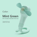 Mini Wearable Wrist Fan Rechargeable Battery Operated Personal Fan (Green)