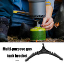Outdoor Camping Gas Holder Tank Foldable Canister Tripod Stand Base Bottle Shelf