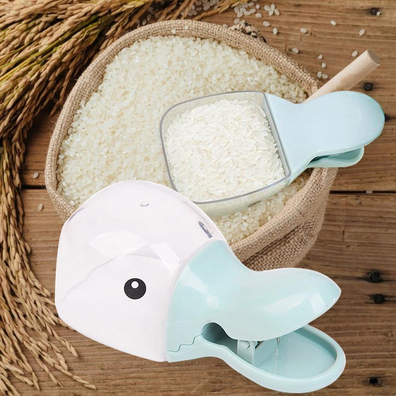 Portable Dog Bowls Pet Food Water Feeding Spoon Measuring Cup Bag Sealing Cli