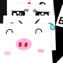 4 Pcs Expressions Pregnancy Baby Bump Belly Stickers Maternity O6J7 hot.