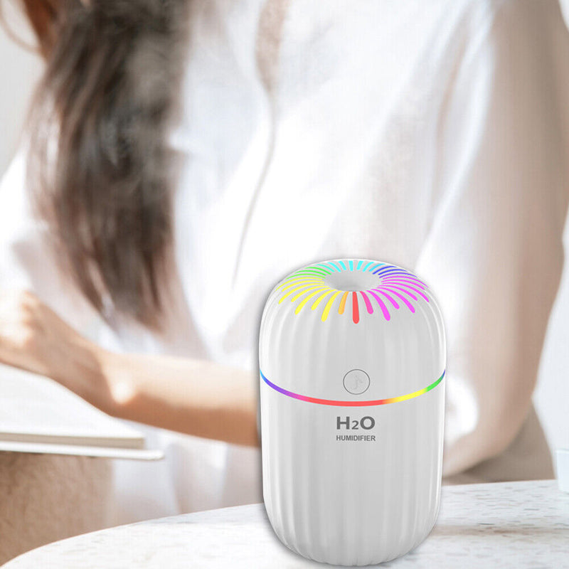 300ml Electric Air Humidifier Aroma Oil Diffuser Mini Mist Sprayer (White)