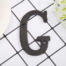 Metal Letters Cast Iron House Sign Doorplate DIY Cafe Wall Decoration (G) Newly