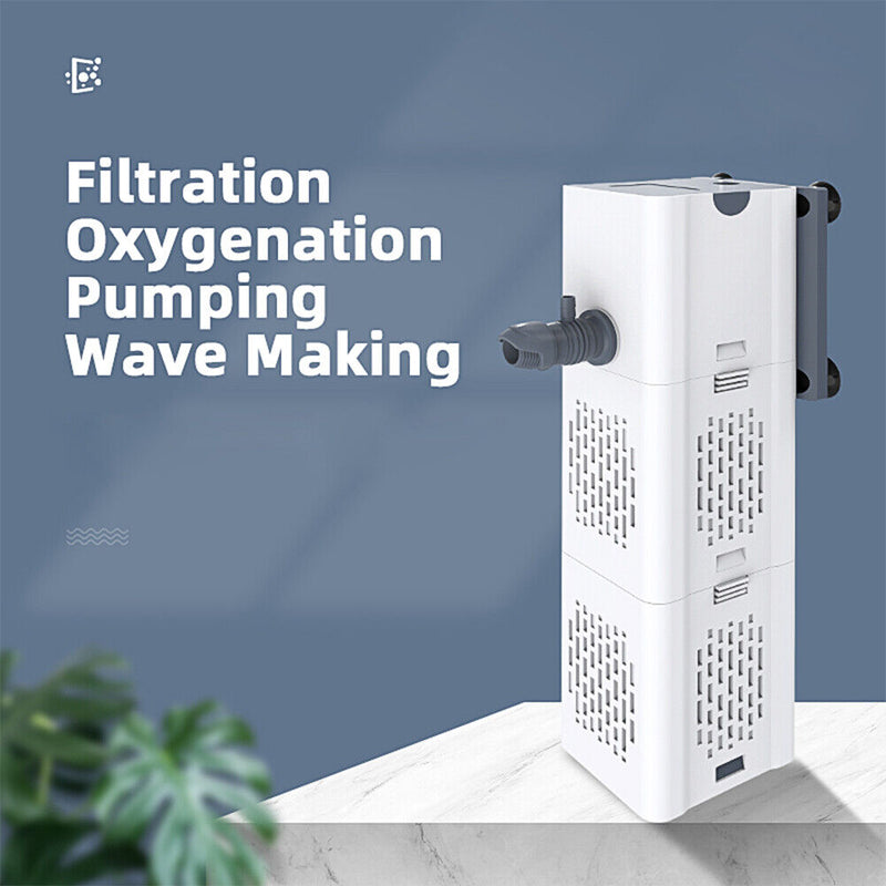 ZY-N61 4 in 1 Fish Tank Air Oxygen Aquarium Filter Internal Pump (EU 6W) Newly