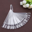 32pcs DIY Fan Nail Polish Display Art Gel Color Palette Nails Color Card(1)