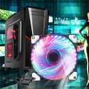 PC Computer 33 LED 120mm Silent Computer Case Heatsink Cooler Fan(White) Newly