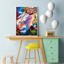 Girl Holding Rabbit 40x50cm Oil Paint By Numbers Picture DIY M730