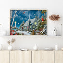 5D DIY Full Round Drill Diamond Painting Snow Abstract Home Decor Handmade Ar