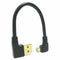 90degree Right Angle Micro USB to Left Angle USB A Sync Cabl Male Access Q9C5