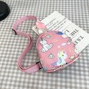 Children Cartoon Messenger Bag Money Pouch Dinosaur Horn Horse Print Chest Bags