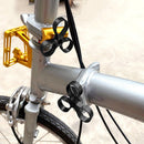 Aluminium Alloy Seatpost Clamp Folding Bicycle Seat Tube Clip for Brompton