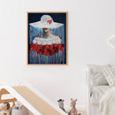 5D Diamond Painting Kit Girl Partial Special Shape Drill Rhinestone DIY Wall