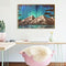 Aurora Night Mountains Oil Paint By Numbers 2 Panels DIY Picture for Adults K