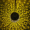 Solar Metallic Hollow Projection Lamp Outdoor Hanging Light Garden Decor Newly
