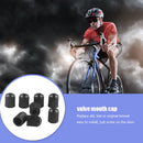 10x Plastic Car Bicycle Tire Valve Caps Dome Shape Valve Air Caps with Seal Ring