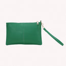 Women Clutch Handbags Envelope Wrist Bags Solid Wallet Party Purse (Green)