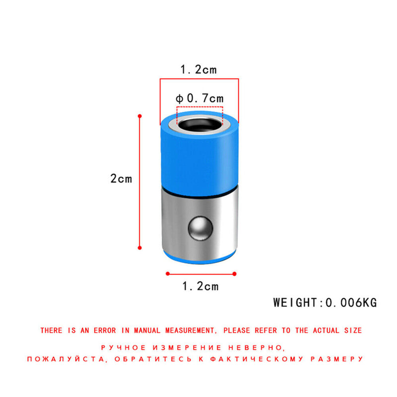 Magnetic Ring Screwdriver Bits Holder Anti-Corrosion Magnetizer (Blue)