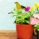 Soil Water Tester Bird Shape Flower Pot Moisture Sensor Farm Meter (Yellow)