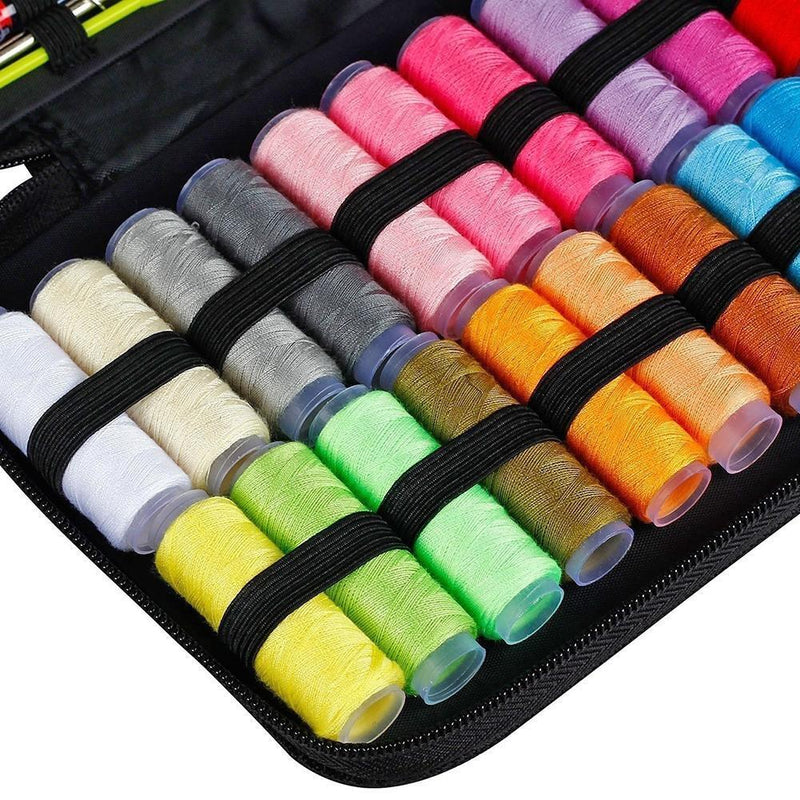 98pcs Multi-function Sewing Box Kit Set Needles for Hand Quilting Stitching