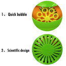 Cute Animal Automatic Bubble Machine Blower Maker Kids Outdoor Toys (Green)