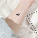 Black Heart Pattern Removable Waterproof Temporary I5D3 Tattoo Stickers B3B3