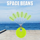 60pcs 10 Group Set Silicone Space Beans Stopper Fishing Bait Float (Green) Newly