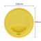 Silicone Cup Lid Reusable Anti-dust Leakproof Insulation Cup Cover (Yellow)