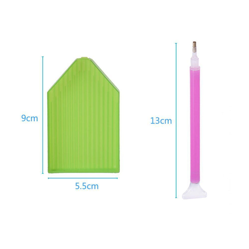 DIY Diamond Painting Tool Cross Stitch Tray Pen Mud Sewing Accessories Kit Newly