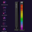USB 5V RGB Colorful 40 LED Voice-Activated Rhythm Strip Light Bar (Black) Newly