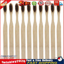 10pcs Environmental Soft Head Bamboo Oral Care Eco Toothbrush(Dark Brown) Newly