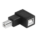 USB 2.0 Type B Male to Female Adapter Right Angled for Printer (Down)