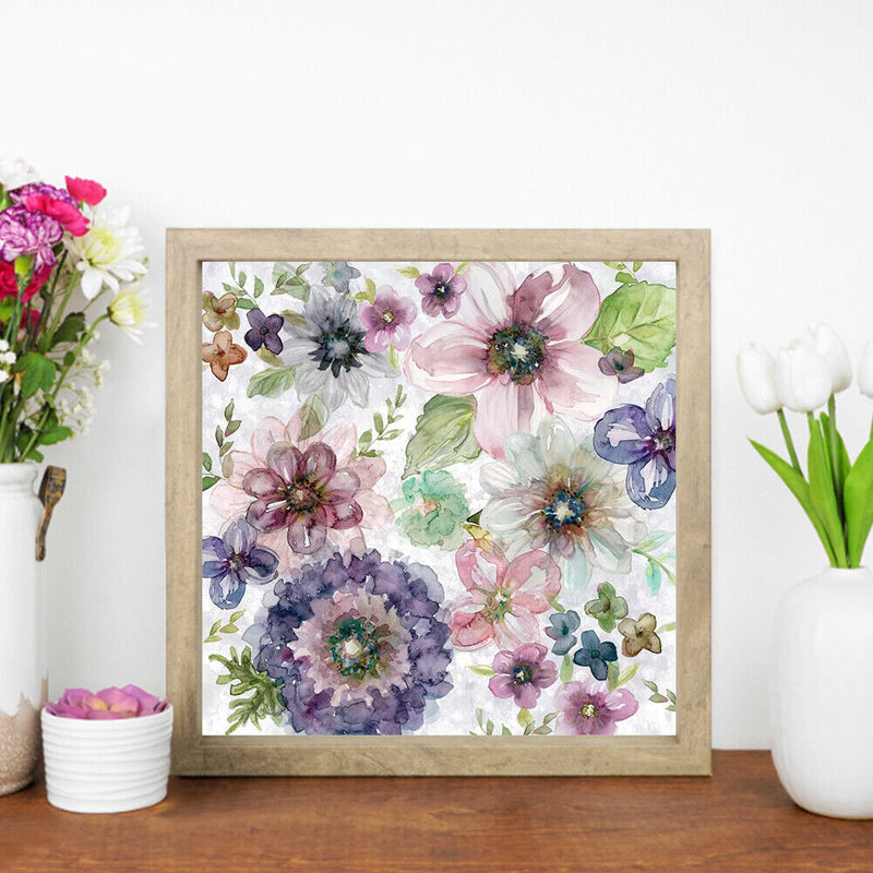 Ink Flower Oil Paint By Numbers Kit DIY Acrylic Painting Wall Art Picture C