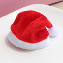 20Pcs Mini Santa Claus Hats for Decor Christmas Mini Gift Lollipop Holiday Favor