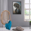 5D DIY Diamond Painting Kits Full Square Drill Dark Girl and Cat Mosaic Picture