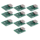 10pcs USB to DIP Adapter Board Pin Board Micro USB Female to DIP Converter