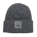 Winter Women Men Knit Ski Beanie Ball Wool Cuff Hat Ski Cap (Gray)