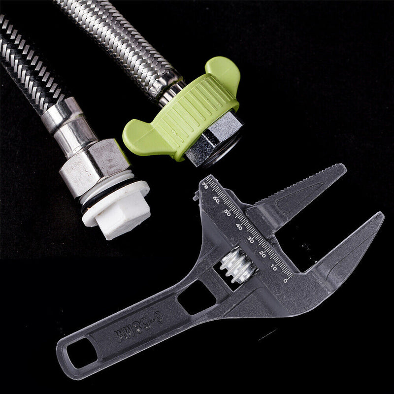 Adjustable Wrench Multi-function Large Open Spanner for Bathroom Screw (B) Newly