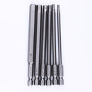 6pcs 100mm Length 1/4 Inch Hex Shank Magnetic Hexagon Head Screwdriver Bit Newly