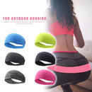 Sports Headband Men Women Running Quick Drying Elastic Hair Band (Black)