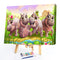 Cute Hippo Oil Paint By Number Kits Canvas Picture DIY Wall Home Decoration Gift