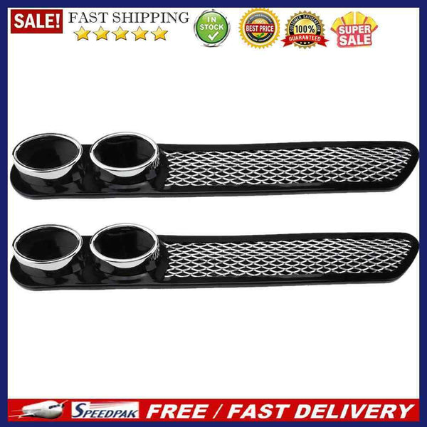 2pcs Car Plastic Dummy Dual Exhaust Pipe Stickers Car Styling Accessory