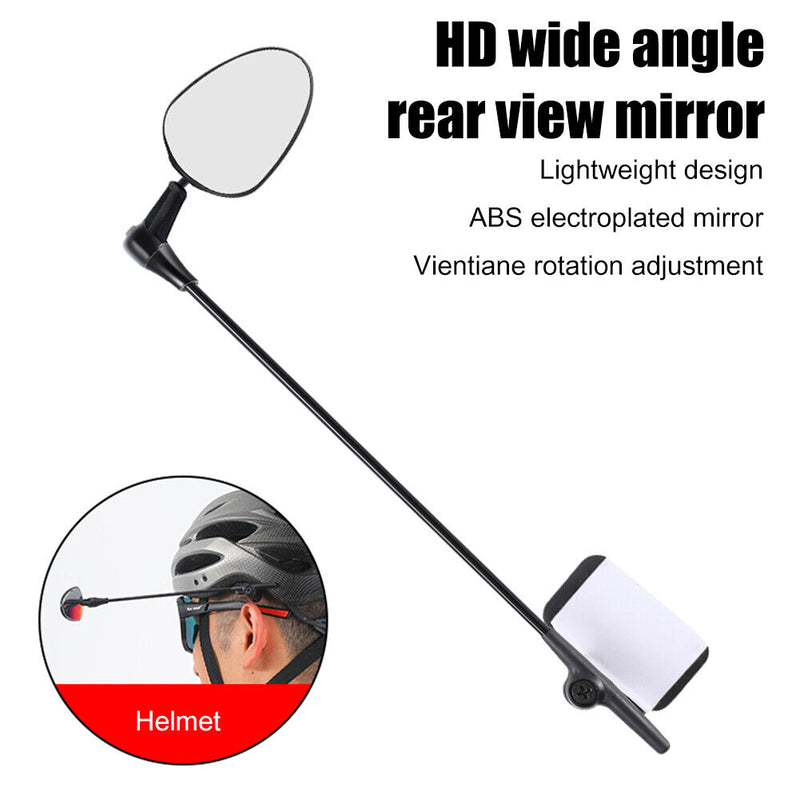 Mountain Bike Rear View Adjustable Reflector MTB Road Bicycle Helmet Mirrors