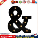 Letters LED Night Lights Alphabet Symbol Sign Lamp Home Wedding Decor (&) Newly