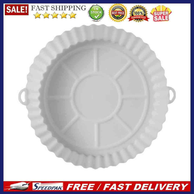 Silicone Air Fryer Pad Safety Baking Accessories for Oven Steamer Cooker (White)