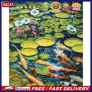 Lotus Pond Carp Oil Paint By Numbers Kit DIY Drawing Picture for Adults Hom