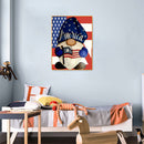 5D Diamond Painting DIY National Flag Gnome Full Round Drill Wall Decor Crafts